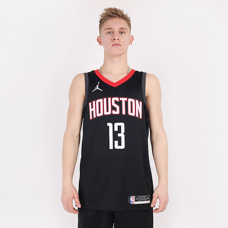 мужская черная майка Jordan James Harden Rockets Statement Edition 2020 NBA Jersey CV9478-016 - цена, описание, фото 3